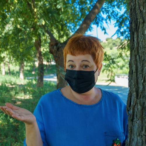 black face mask